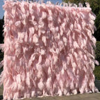 Light Pink Feather Wall - 075