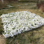 Deluxe Wild White and Greenery Premium Flower Wall- 087