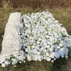 Deluxe Wild White and Greenery Premium Flower Wall- 087