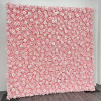 Classic Light Pink Rose Flower Wall - 004
