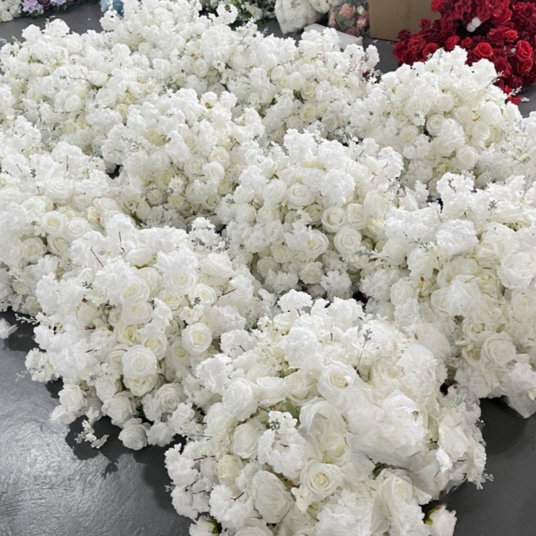 Into the Meadow White Ivory Rose Premium Flower Ball - 1012