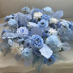 Baby Blue & White Premium Flower Ball - 1076