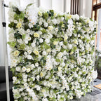 White Ivory Greenery Premium Flower Wall - 272