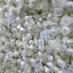 Dripping White Ivory Premium Flower Wall Backdrop - 278