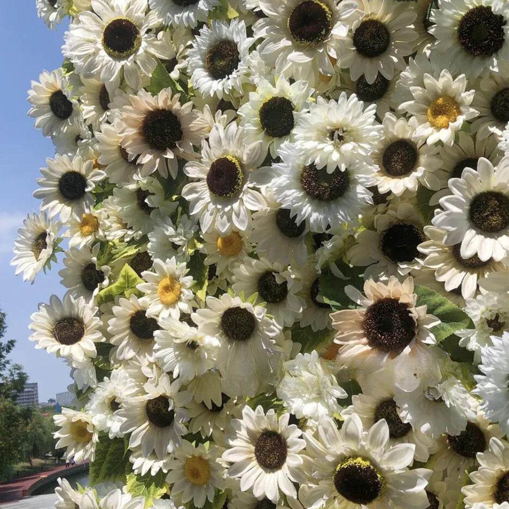 Yellow Cream Sunflower Wall - 091