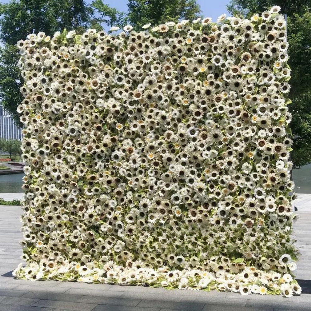 Yellow Cream Sunflower Wall - 091