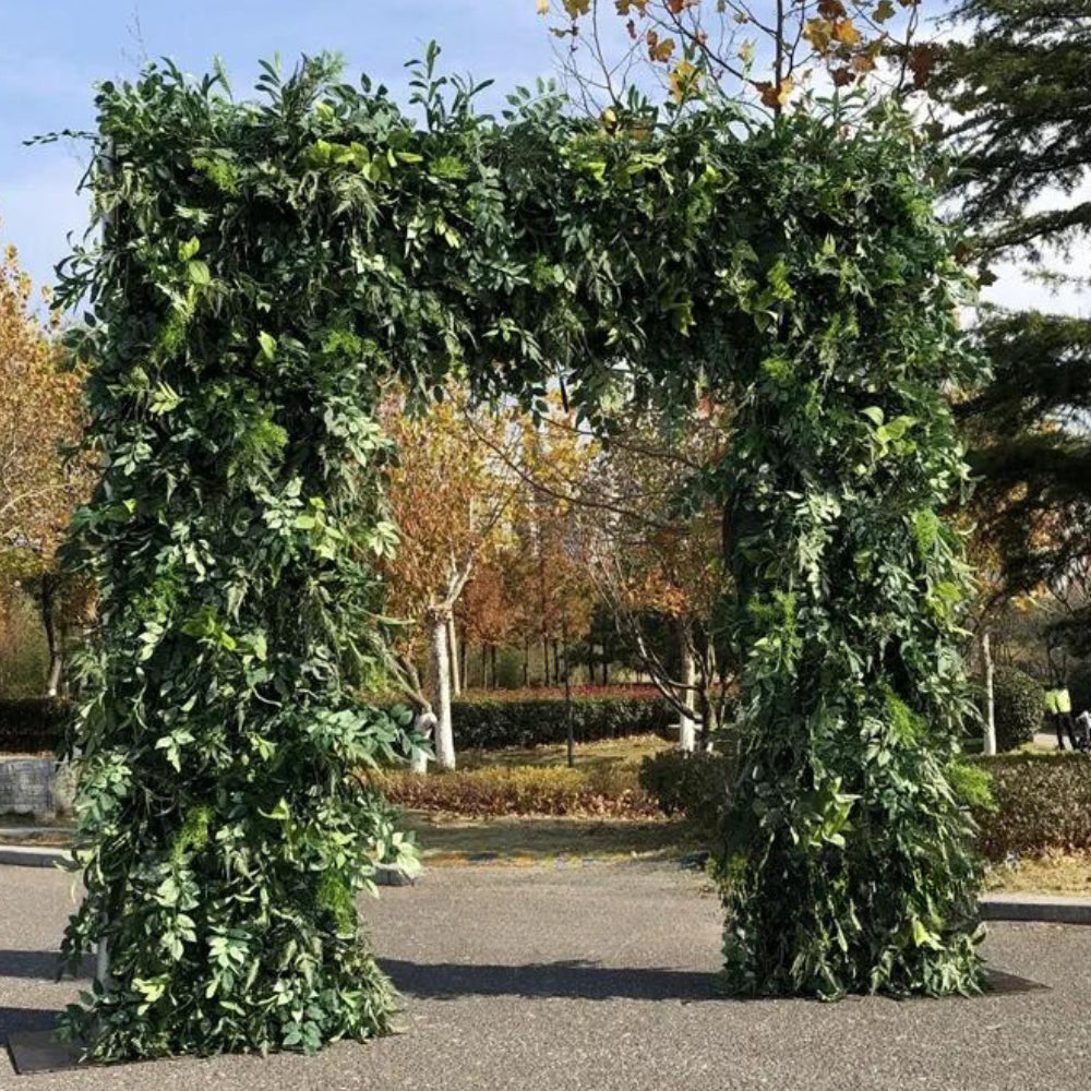 Into The Meadow Greenery Premium Floral Square Arch - 5002