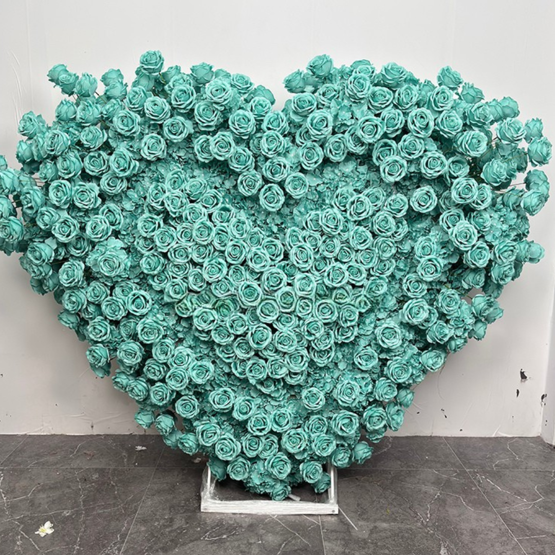 Teal Deluxe Premium Heart Arch - 4925