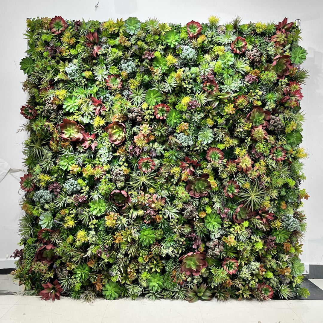 Dark Wetland Greenery Premium Flower Wall - 530