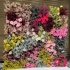 Pink, Brown, Red & Yellow Premium Flower Wall - 132