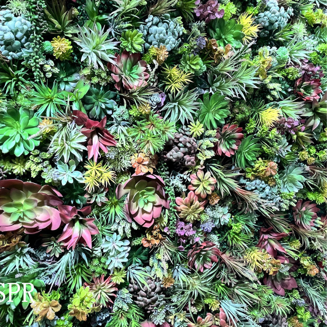 Dark Wetland Greenery Premium Flower Wall - 530