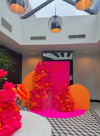 Pink & Orange Premium Floral Arch Set - 4573