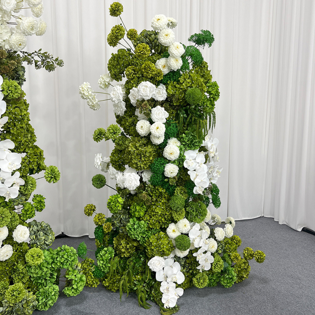 Greenery White Ivory Premium 3 Piece Arch Set - 4589
