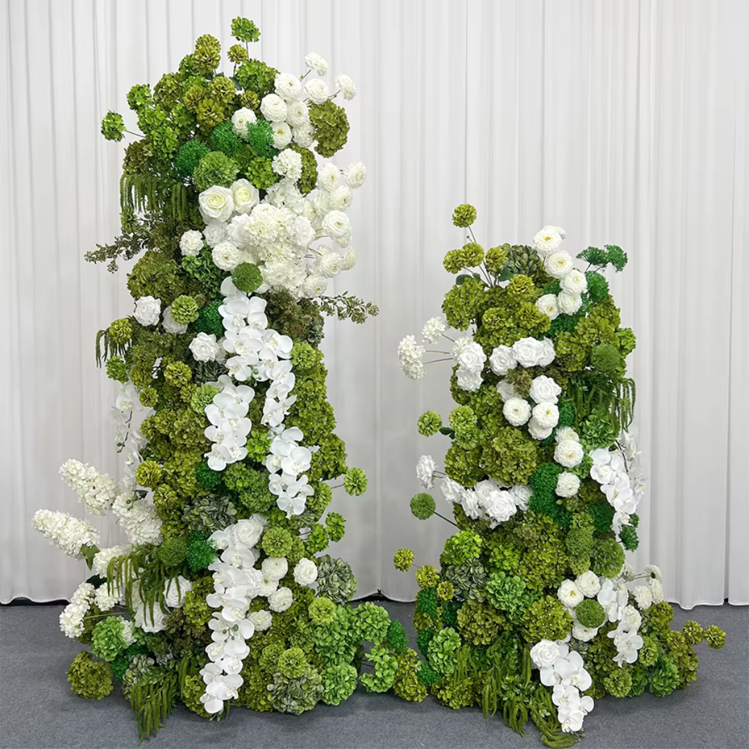 Greenery White Ivory Premium 3 Piece Arch Set - 4589