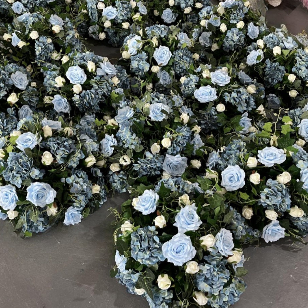 Light Blue Greenery Premium Flower Ball - 1041