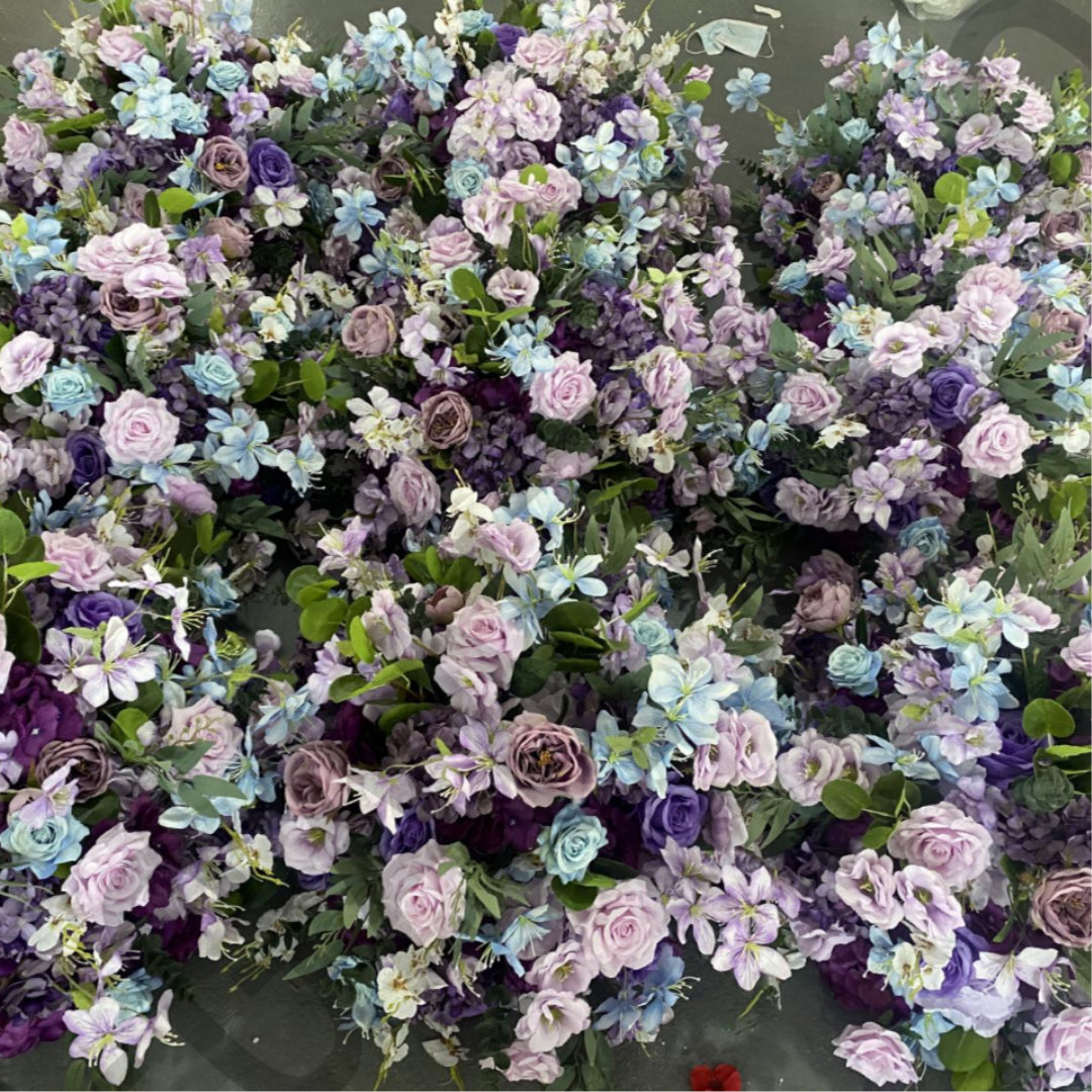 Purple & Blue Greenery Premium Flower Ball - 1050