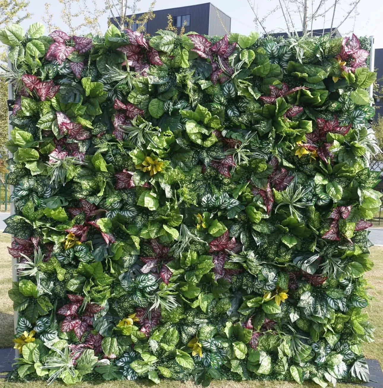 Retro Tropical Greenery Premium Flower Wall - 529