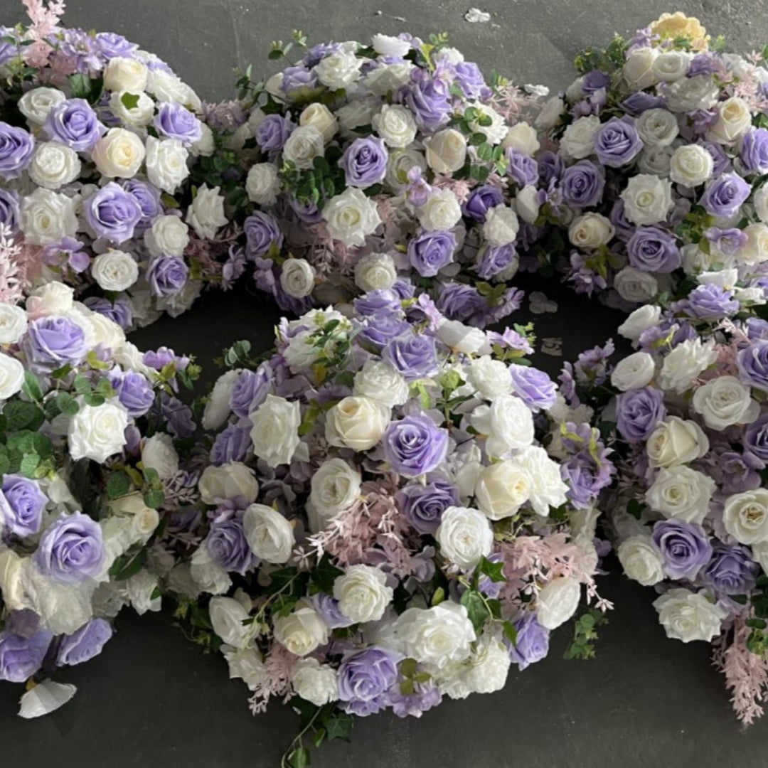 Lavendar White & Pink Blush Premium Flower Ball - 1052