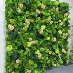 Tan Rose Greenery Moss Premium Flower Wall - 517