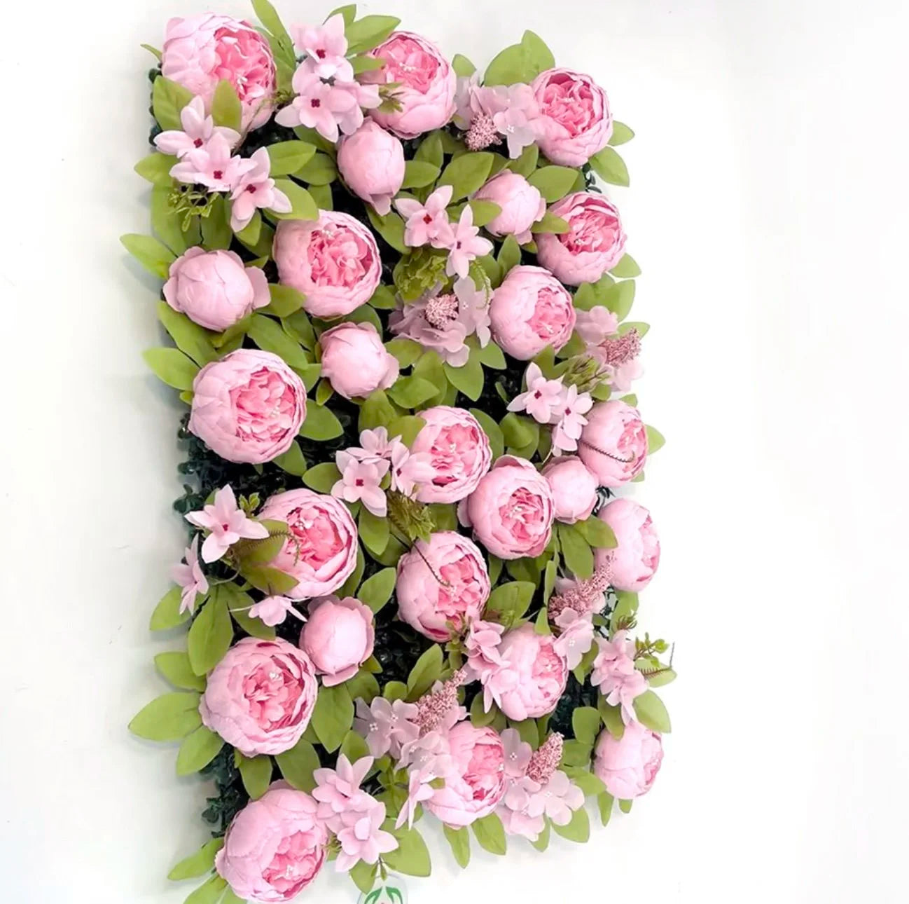Light Pink Peony Greenery Premium Flower Wall Backdrop - 360