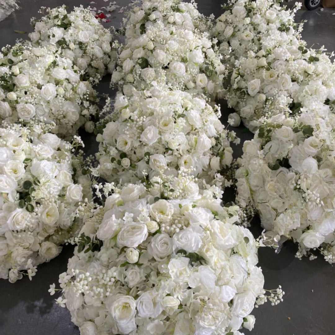 White Ivory Babys Breath Premium Flower Ball - 1004