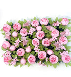 Light Pink Peony Greenery Premium Flower Wall Backdrop - 360