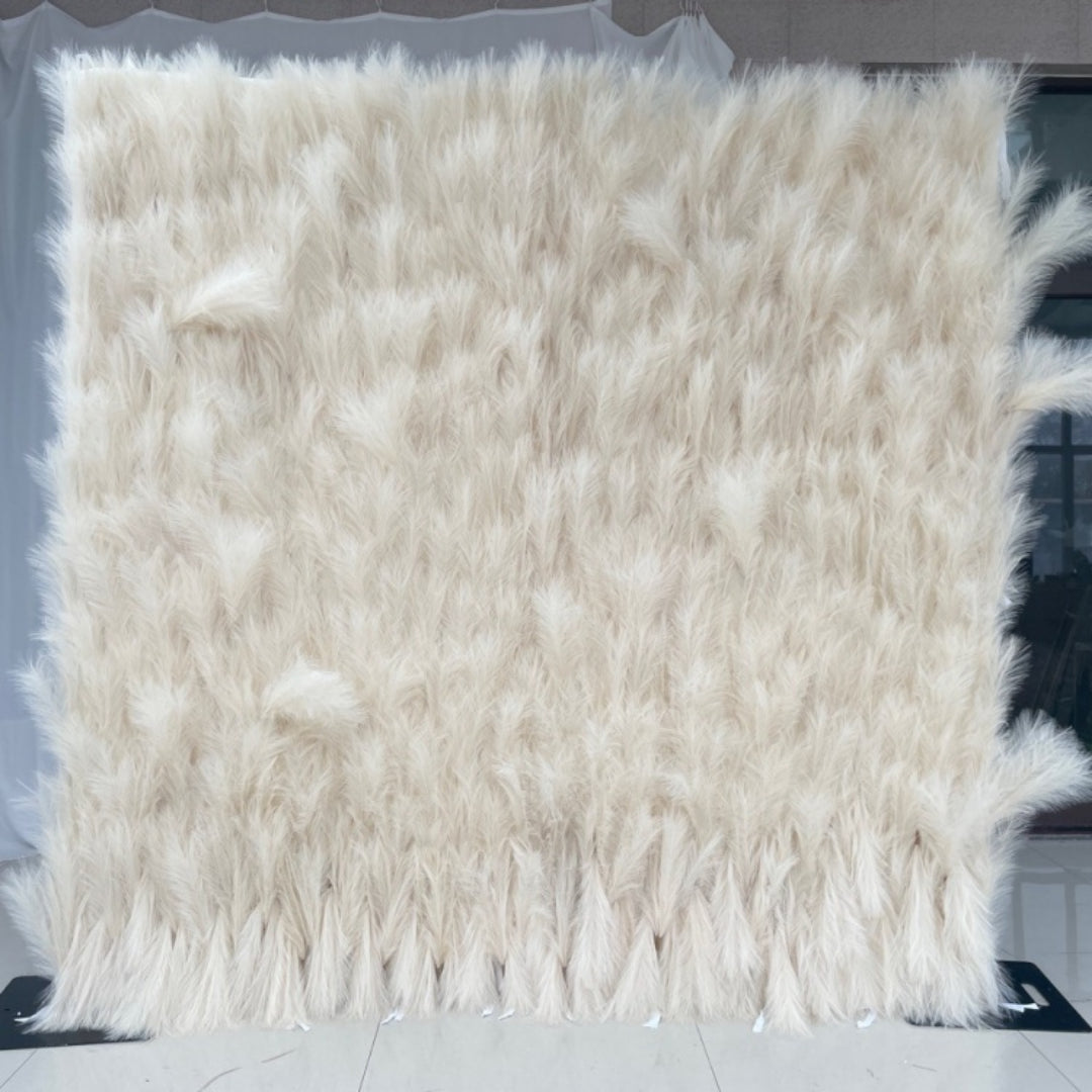 Cream Pampas Grass Premium Floral Wall - 265