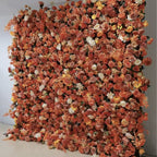 Orange Wild Rose Premium Flower Wall - 017