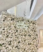 White Greenery Mini Sunflower Premium Flower Wall - 251