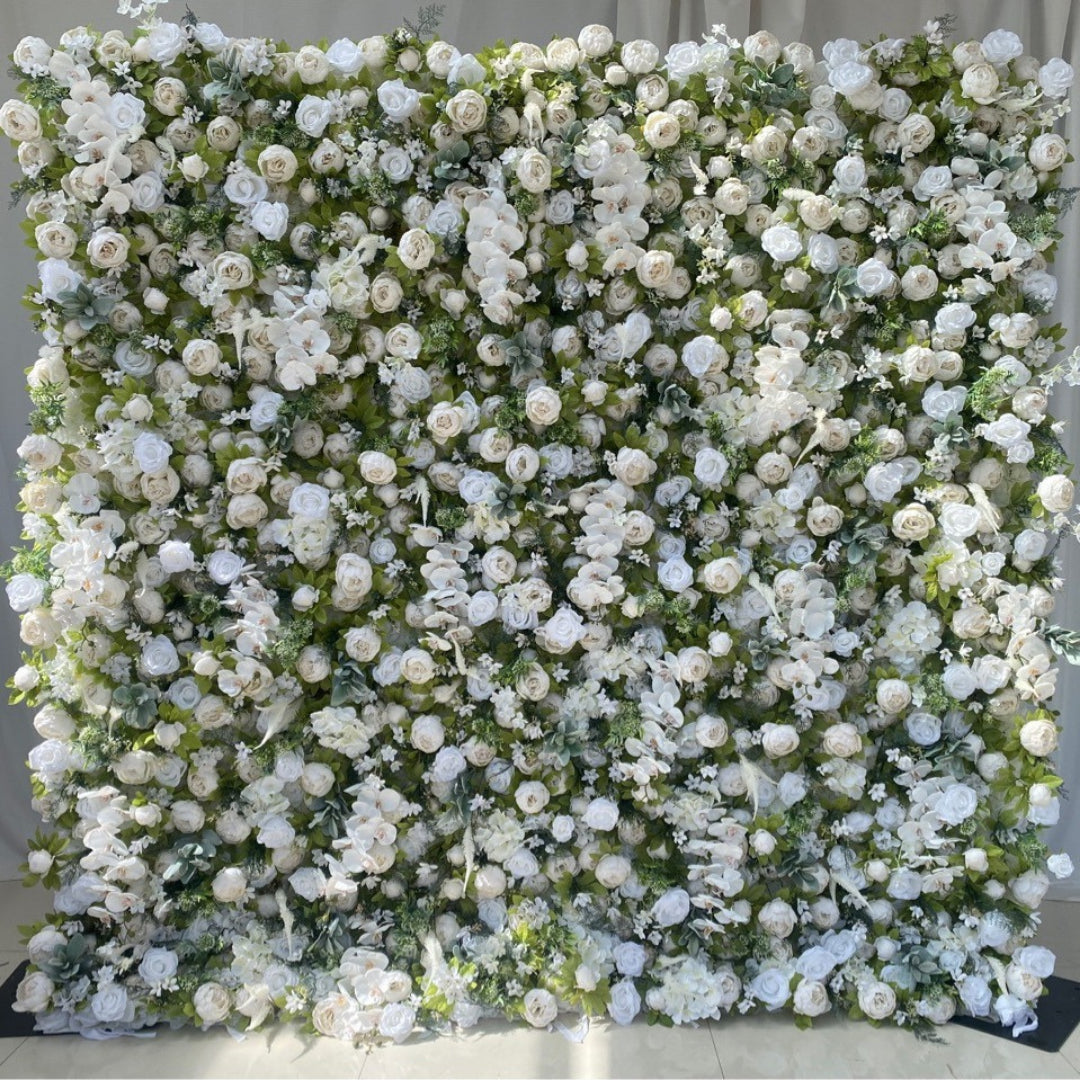 Greenery, White Peony Premium Flower Wall - 268