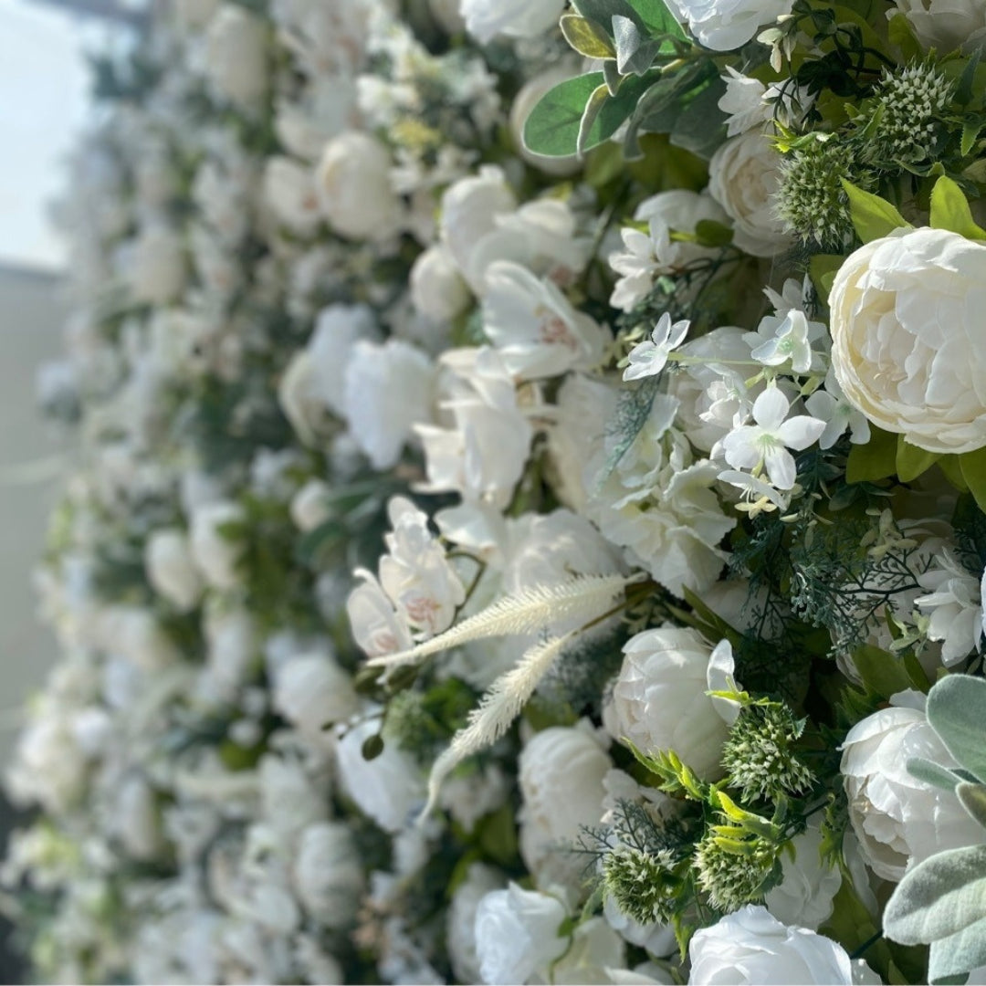 Greenery, White Peony Premium Flower Wall - 268