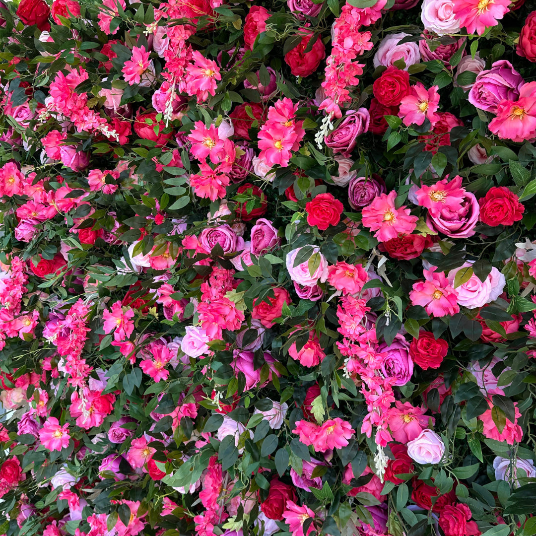 Pink & Greenery Flurry Premium Flower Wall - 116