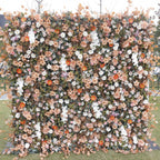 Into the Meadow Dripping Orange & Brown Sunflower Premium Flower Wall - 035