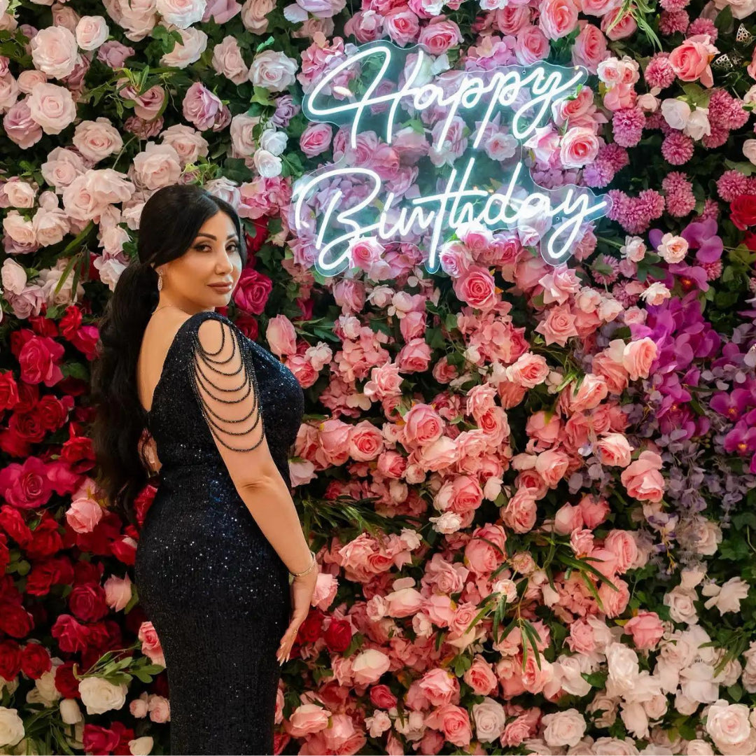 Dripping Florals Premium Flower Wall - 101