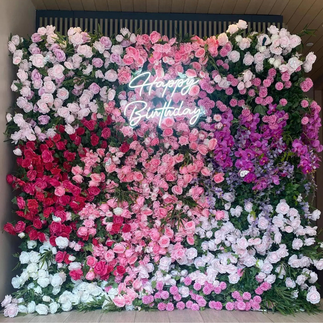 Dripping Florals Premium Flower Wall - 101