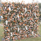 Into the Meadow Dripping Orange & Brown Sunflower Premium Flower Wall - 035