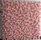 Pink Sunflower Rose Deluxe Flower Wall Backdrop - 273