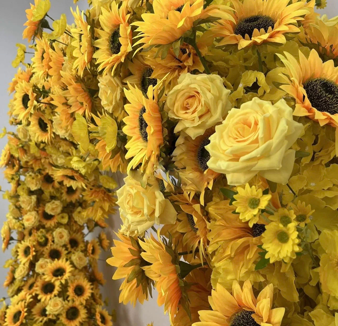 Sunflower Premium Floral Heart Arch - 4905