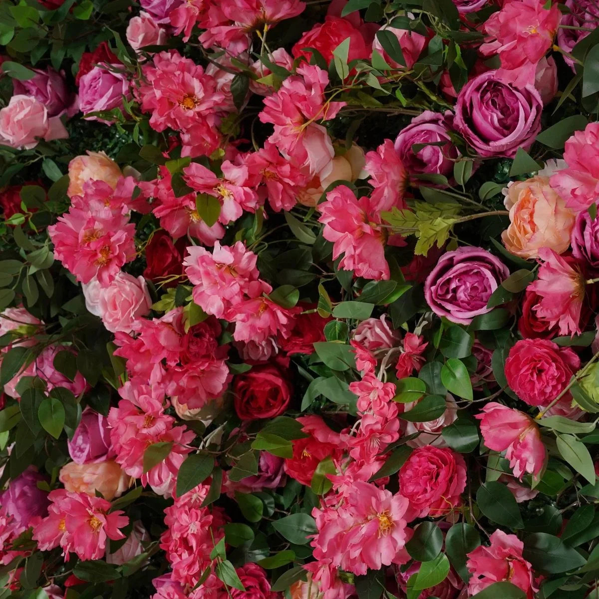 Pink & Greenery Flurry Premium Flower Wall - 116