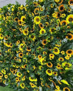 Premium Yellow & Greenery Sunflower Flower Wall - 514