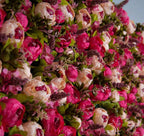 Light & Dark Pink Peony Flower Wall - 173
