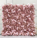 Baby's Breath Pink Rose Flower Wall - 062