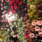 Pink, Brown, Red & Yellow Premium Flower Wall - 132