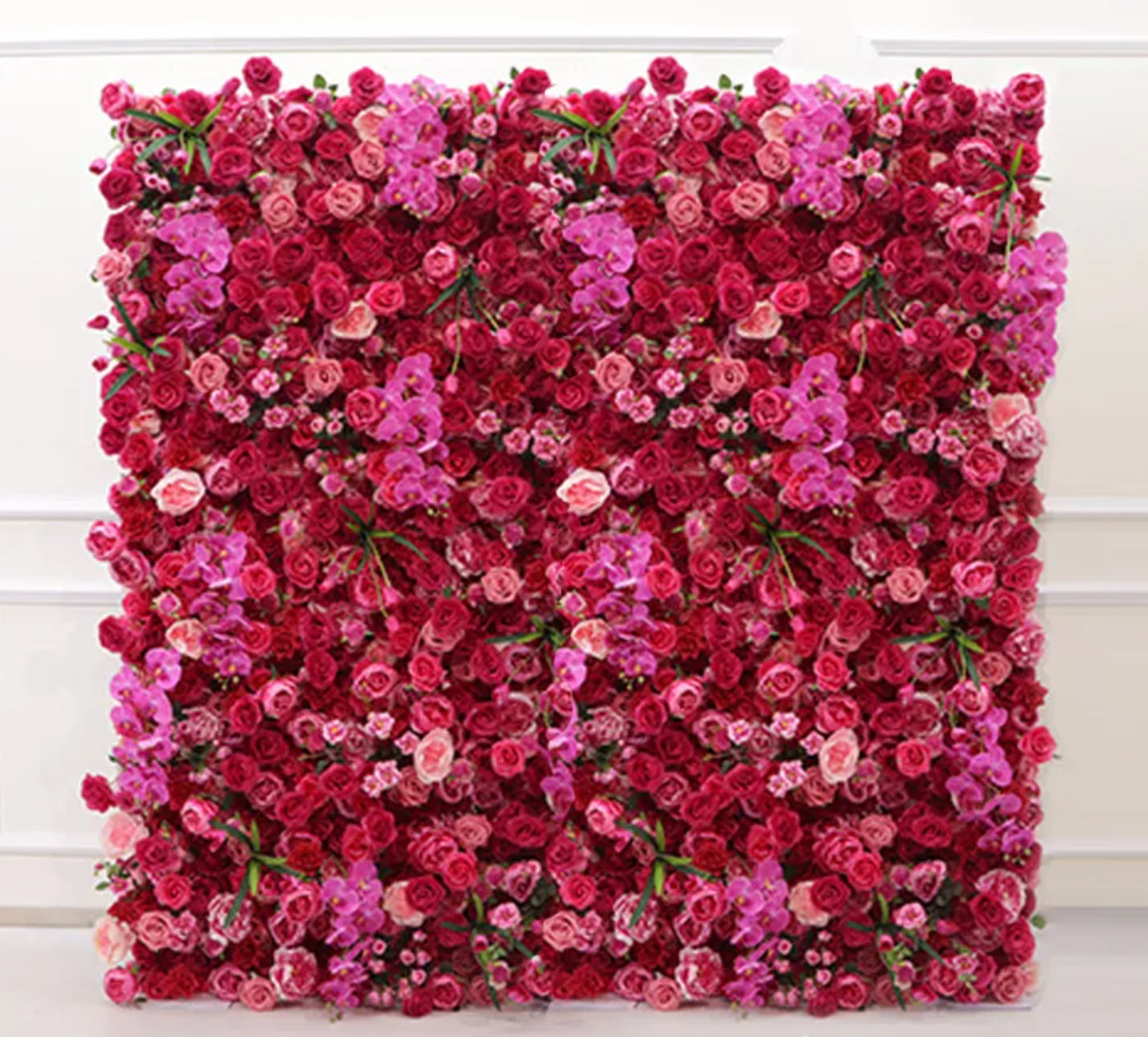 Watermelon Fuchsia Premium Rose Flower Wall - 117
