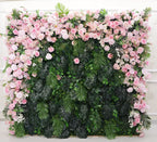 Into The Jungle Pink Rose Premium Greenery Floral Wall - 166
