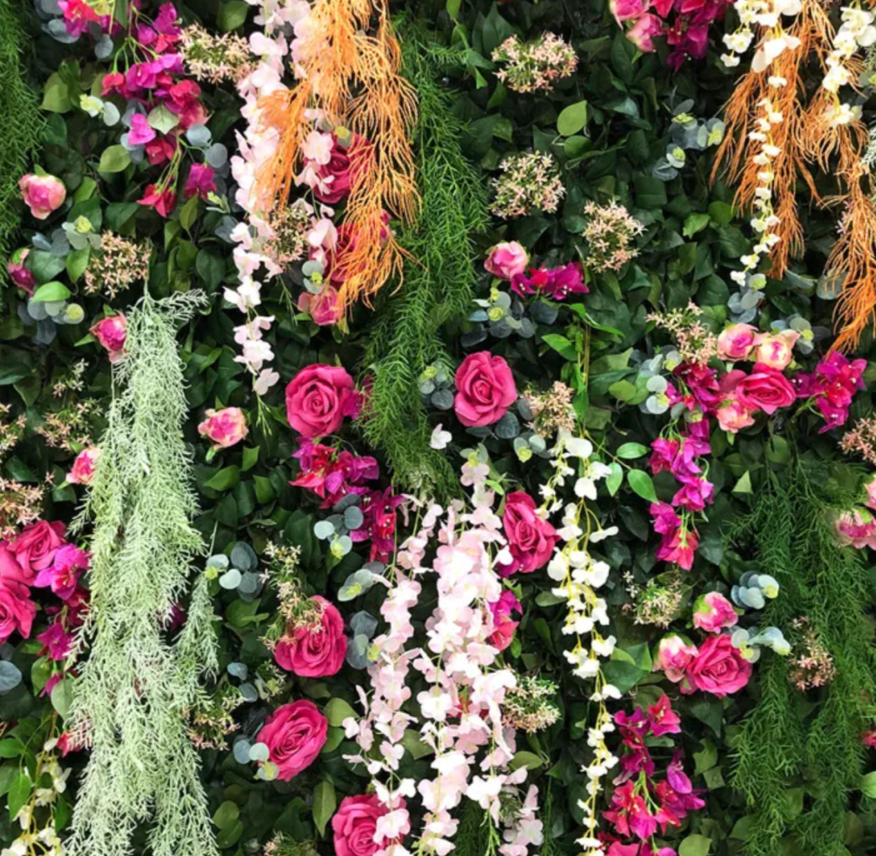 Waterfall Florals Premium Flower Wall - 186