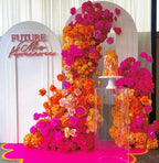 Pink & Orange Premium Floral Arch Set - 4573