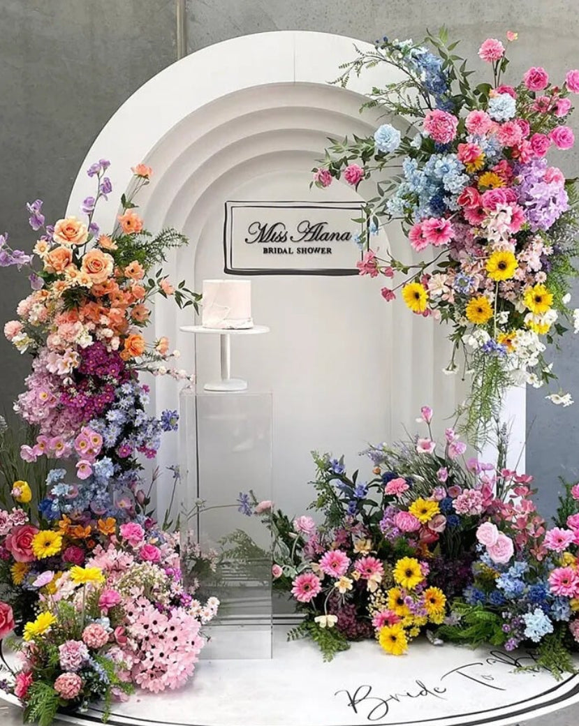 Rainbow Sunflower Premium Flower Arch Set - 4574