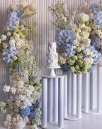 Blue, Green and Cream Premium Flower Arch Set - 4577
