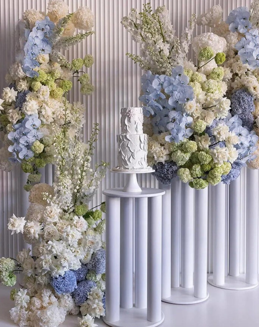 Blue, Green and Cream Premium Flower Arch Set - 4577